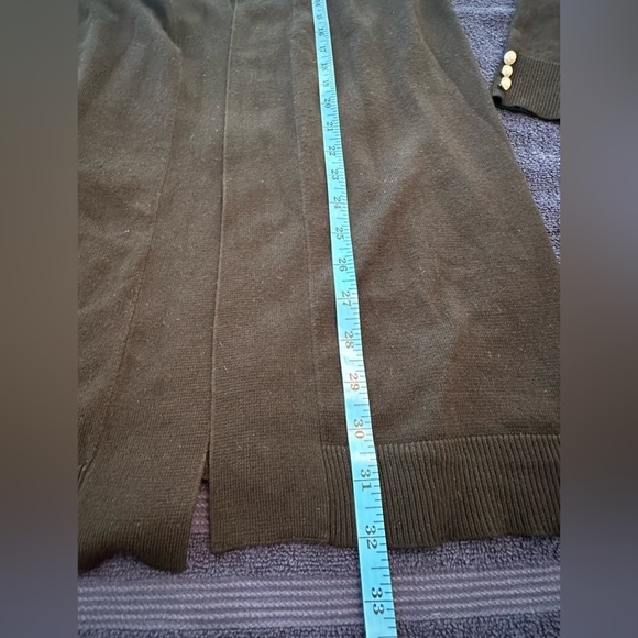 Retrology Black Open Front Cardigan Sweater Size Medium - Picture 2 of 10